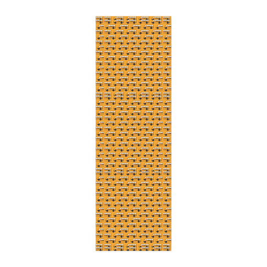 School Bus Cotton Twill Fabric by the Yard – Yellow Bus Pattern for Kids Quilting & Crafts