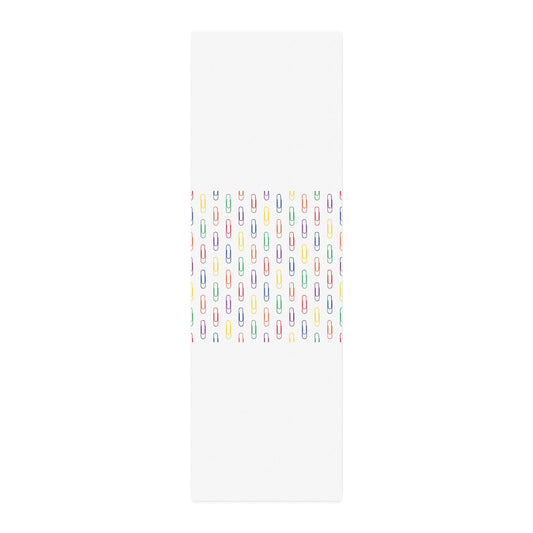 Cotton Twill Fabric by the Yard — Colorful Paperclip Pattern