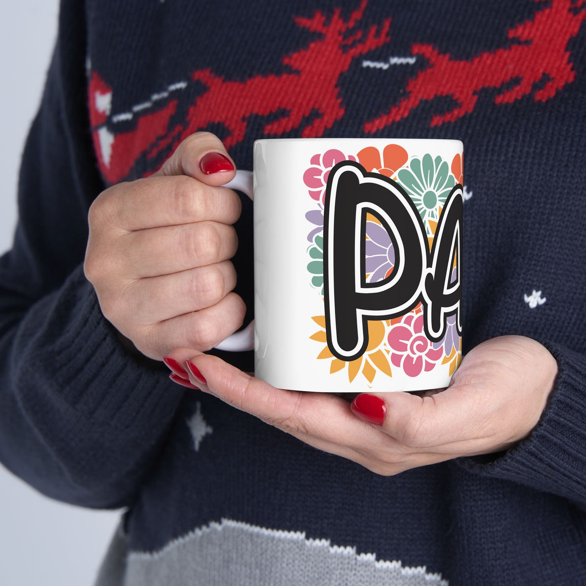 PARA Floral Ceramic Mug – Colorful 'PARA' Gift Mug (11oz, 15oz) Parapropfessional Gift