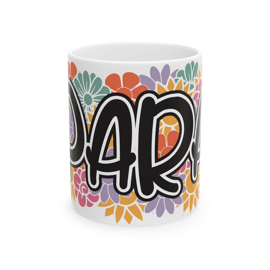 PARA Floral Ceramic Mug – Colorful 'PARA' Gift Mug (11oz, 15oz) Parapropfessional Gift