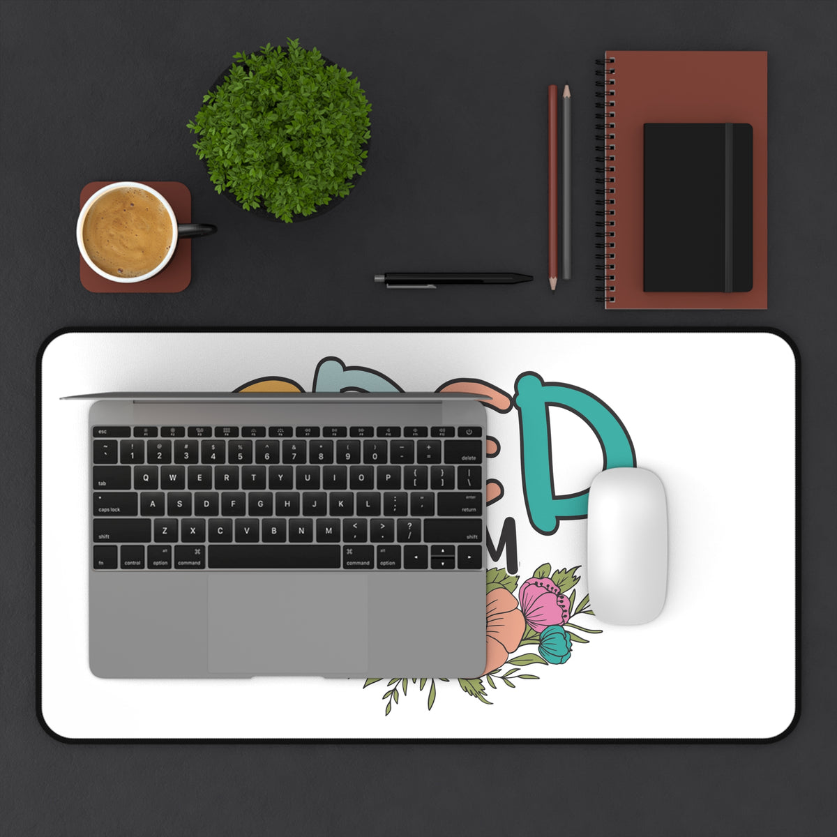 SPED Team Floral Desk Mat — Special Education Teacher Desk Pad Teacher Gift