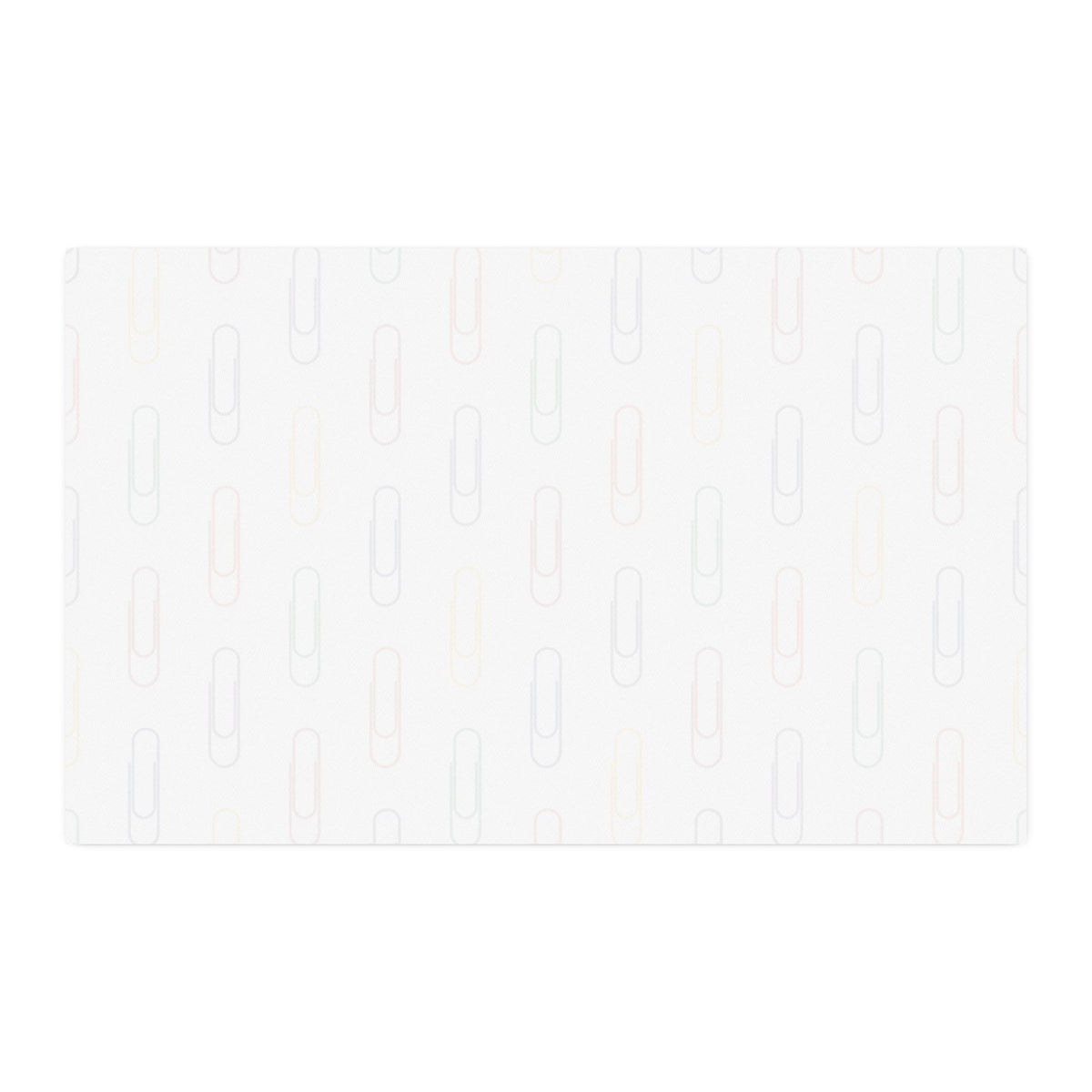 Cotton Twill Fabric by the Yard — Colorful Paperclip Pattern