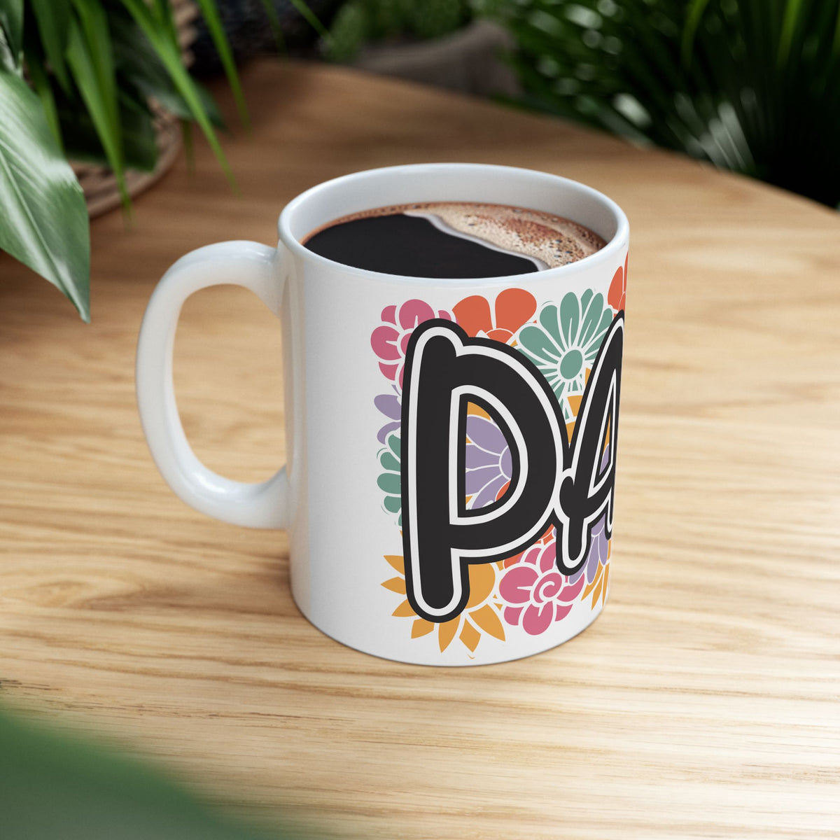 PARA Floral Ceramic Mug – Colorful 'PARA' Gift Mug (11oz, 15oz) Parapropfessional Gift