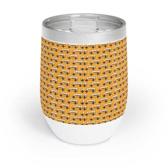 School Bus Wine Tumbler Bus Driver Gift