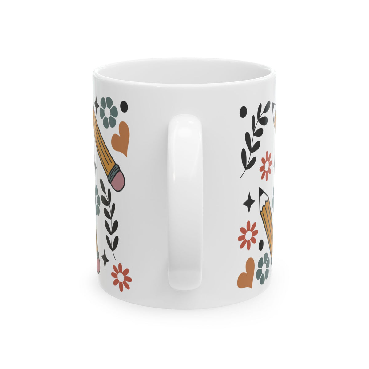 Teacher Coffee Mug — “Caffeinate and Educate” Ceramic Gift (11oz & 15oz) Teacher Gift
