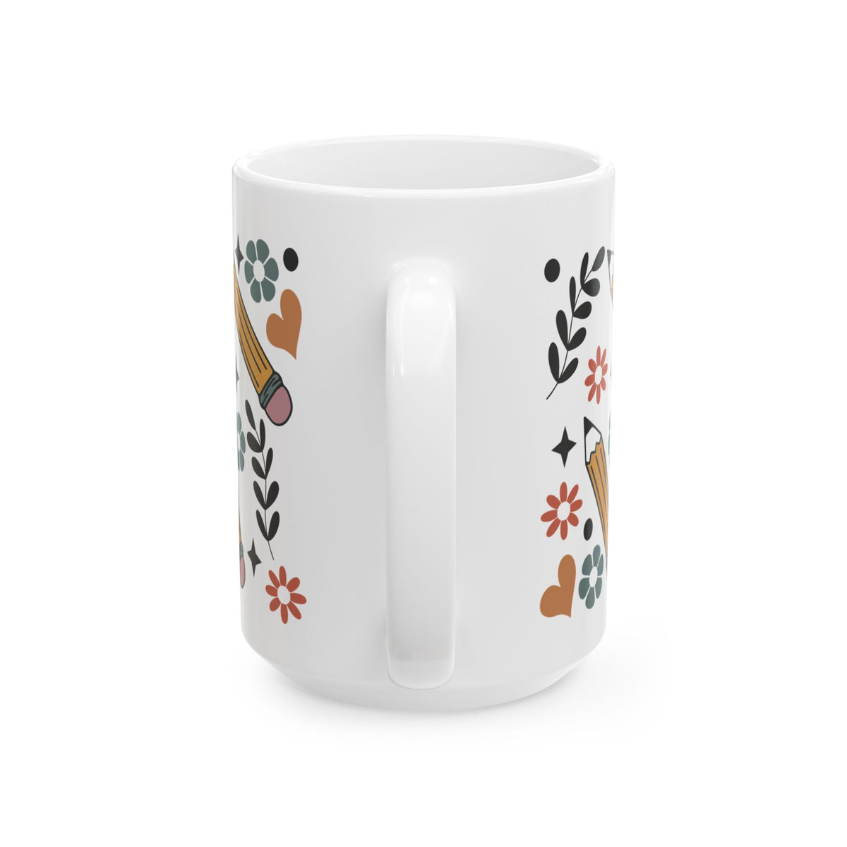 Teacher Coffee Mug — “Caffeinate and Educate” Ceramic Gift (11oz & 15oz) Teacher Gift