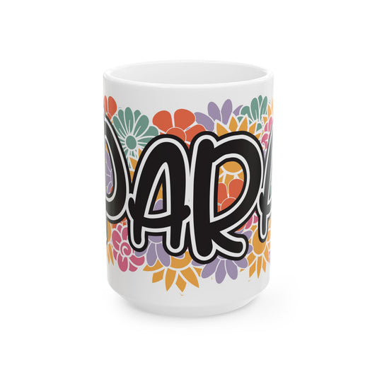 PARA Floral Ceramic Mug – Colorful 'PARA' Gift Mug (11oz, 15oz) Parapropfessional Gift