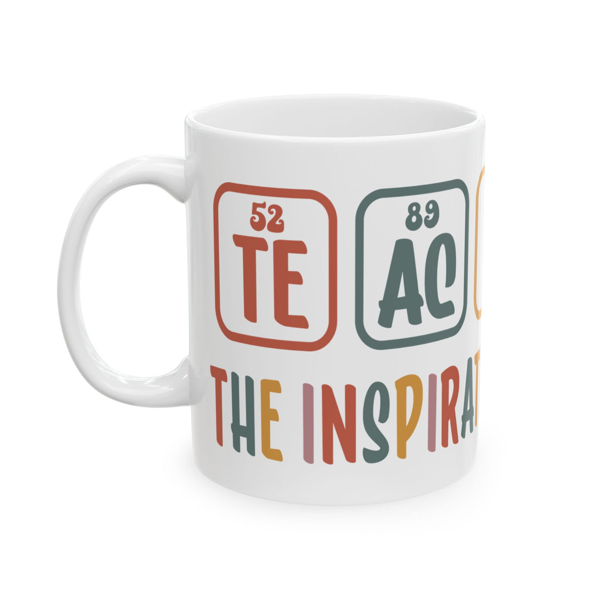 Chemistry Element Periodic Table Mug — 'Inspirational Element' Funny Science Coffee Cup (11oz/15oz) Teacher Gift