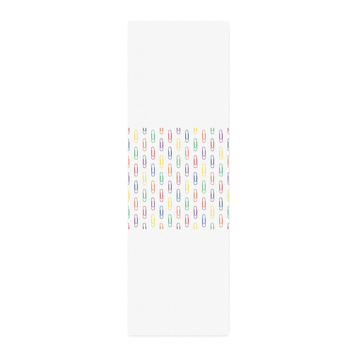 Cotton Twill Fabric by the Yard — Colorful Paperclip Pattern