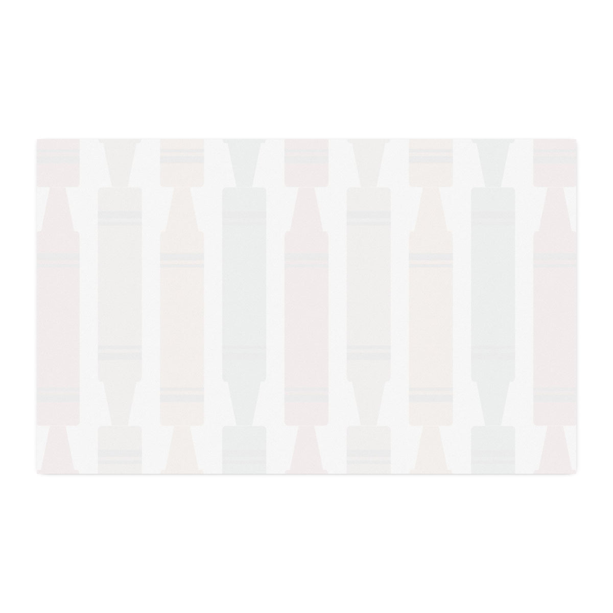 Crayon Stripe Cotton Twill Fabric by the Yard — School Supply Print for Crafts & Quilting