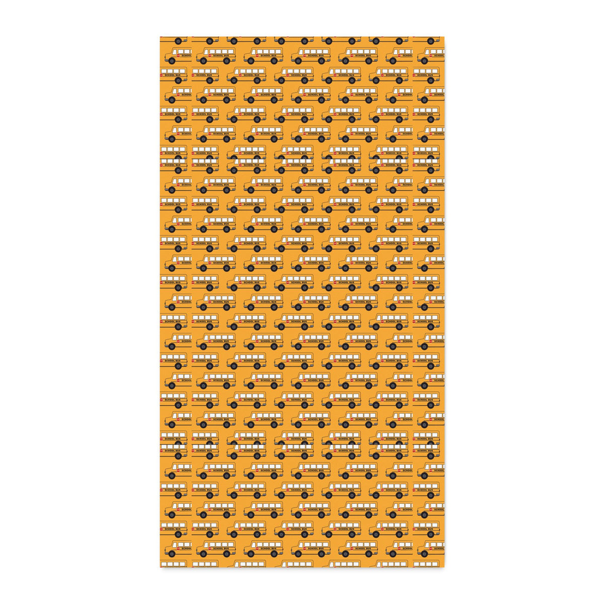 School Bus Cotton Twill Fabric by the Yard – Yellow Bus Pattern for Kids Quilting & Crafts