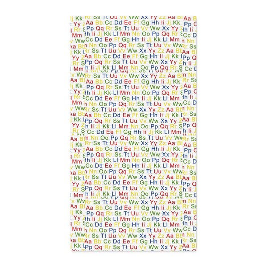 Alphabet Cotton Twill Fabric by the Yard — Colorful Kids ABC Print for Quilting, Sewing, & Nursery Decor